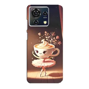 Чехол с мемом Тралалело тралала на ZTE Blade V50 Vita (Балерина капучина)