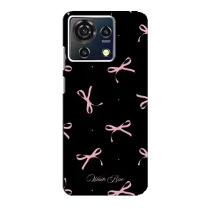 Чохол з бантиками на ZTE Blade V50 Vita (Банти на чорному)