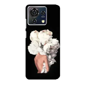 Чехлы (ART) Цветы на ZTE Blade V50 Vita (VPrint) (Білі квіти)