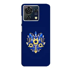 Чохли для ZTE Blade V50 Vita Укр. Символіка (AlphaPrint) (Квітковий Герб)