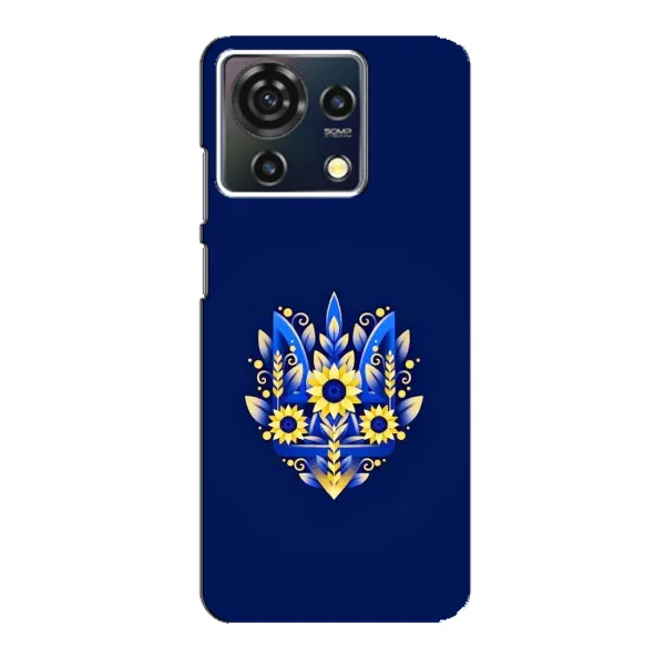 Чехол с принтом «Цветочный Герб» для ZTE Blade V50 Vita