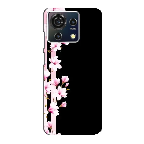Чохол з принтом «Квіточки» для ZTE Blade V50 Vita