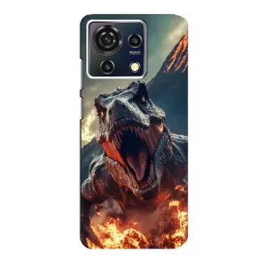 Чохол з принтом «Вогняний динозавр» для ZTE Blade V50 Vita