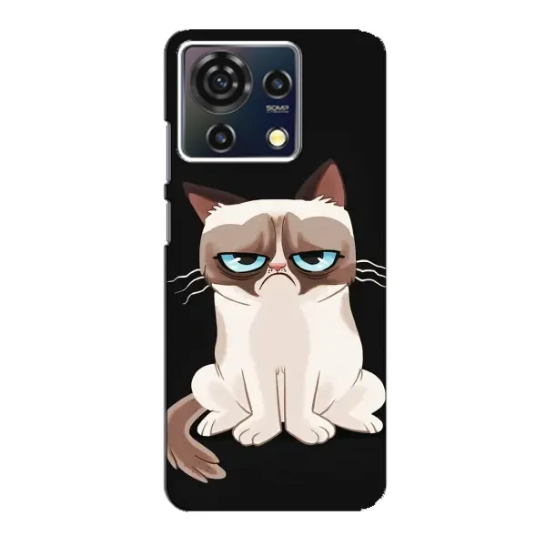 Чехол с принтом «Грустный кот» для ZTE Blade V50 Vita