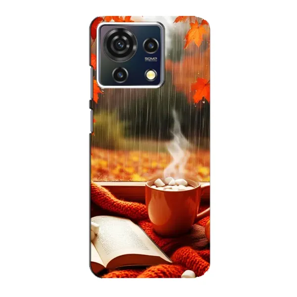 Чехол с принтом «Кофе и дождь» для ZTE Blade V50 Vita