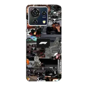 Чехол Формула1 на ZTE Blade V50 Vita (Гоночный коллаж Ф1)