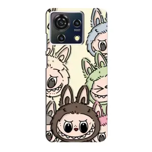 Чехол с Лабубу на ZTE Blade V50 Vita (Золотая обезьяна Bored Ape)