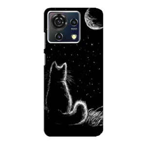 Чехол с принтом для ZTE Blade V50 Vita (AlphaPrint) Модные коты