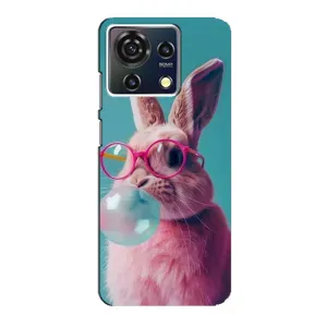 Чохол з принтом стильні тварини для ZTE Blade V50 Vita (Кролик в окулярах)