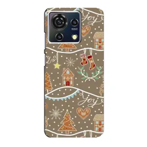 Новогодние, Праздничные Чехлы для ZTE Blade V50 Vita - 2024 год (Новогодние пряники)