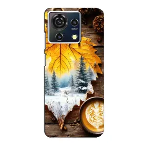 Чохол з унікальним дизайном 'Осінь з кавою' для ZTE Blade V50 Vita (Осінньо-зимова кава)