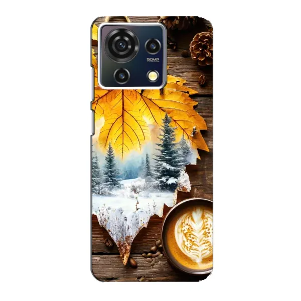 Чехол с принтом «Осенне-зимний кофе» для ZTE Blade V50 Vita