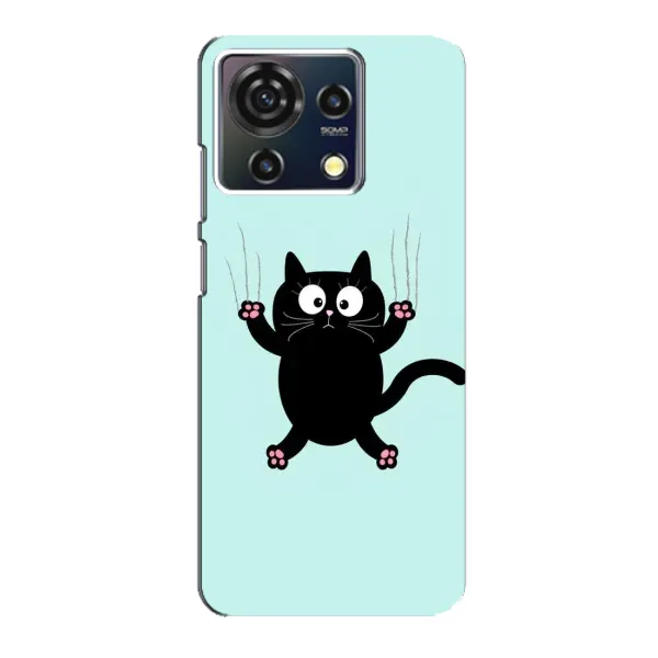 Чехол с принтом «Падающий кот» для ZTE Blade V50 Vita