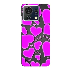 Чехлы для любимой на ЗТЕ Блейд В50 Вита (VPrint) (Pink hearts)