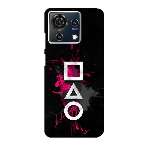 Чехол с принтом «Символы Игра кальмара» для ZTE Blade V50 Vita