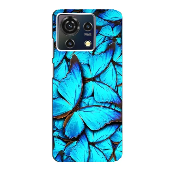 Чехол с принтом «Синие бабочки» для ZTE Blade V50 Vita Чехол с принтом «Синие бабочки» для ZTE Blade V50 Vita