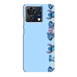 Чехол с принтом Стич на ZTE Blade V50 Vita (Стич фон)