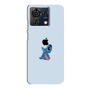 Чехол с принтом Стич на ZTE Blade V50 Vita (Stitch apple)