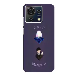 Чехлы Венсдей на ZTE Blade V50 Vita Уэнсдей (AlphaPrint) (Уэнздей и подруга)