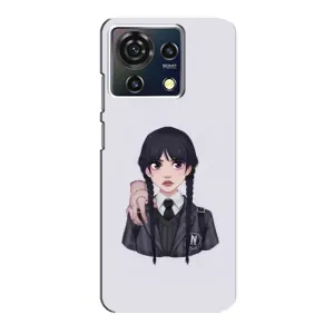 Чехлы Венсдей на ZTE Blade V50 Vita Уэнсдей (AlphaPrint) (Уэнздей и Вещь)