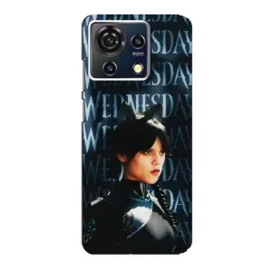 Чехлы Венсдей на ZTE Blade V50 Vita Уэнсдей (AlphaPrint) (Уэнздей кошка)