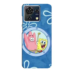 Чохол Губка Боб для ZTE Blade V50 Vita (В ілюмінаторі)