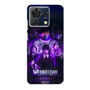 Чехол с дизайном Венздей 2 на ZTE Blade V50 Vita (Фиолетовая магия Уэнздей)