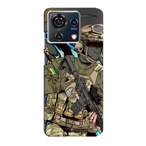 Чехлы с картинкой ЗСУ для ZTE Blade V50 Vita (AlphaPrint) (Воїн ЗСУ)