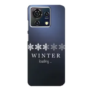 Зимние Чехлы для ЗТЕ Блейд В50 Вита - прозрачный фон (Winter loading)