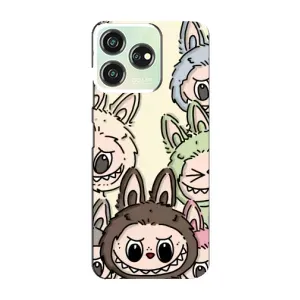 Чехол с Лабубу на ZTE Blade V50 (Золотая обезьяна Bored Ape)