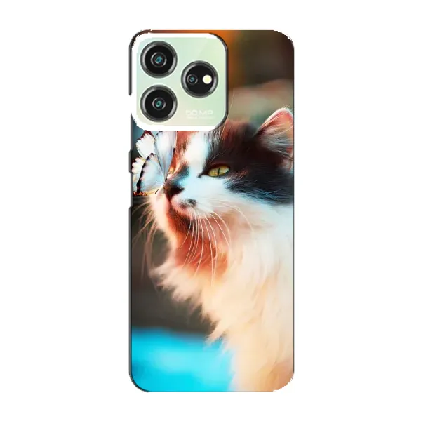 Чехол с принтом «Котик с бабочкой» для ZTE Blade V50