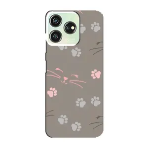 Чехол с рисунком кот на ZTE Blade V50 (Лапы и усы)