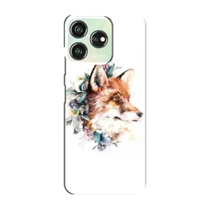 Чехлы с картинкой Лисички для ZTE Blade V50 (VPrint) (Лисичка в цветочках)
