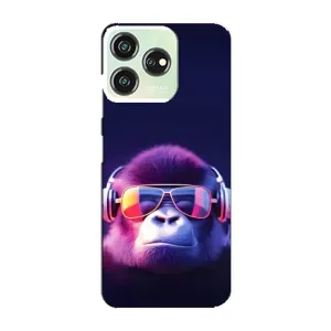 Чехол с Обезьянами ZTE Blade V50 - (AlphaPrint) (Стильная обезьяна)