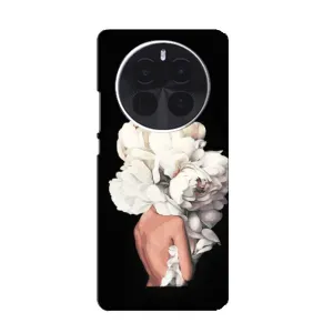 Чехлы (ART) Цветы на ZTE Blade V70 Max (VPrint) (Белые цветы)