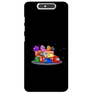 Чехол Амонг Ас для ZTE Blade V8 (AlphaPrint) (Амонг-ас)