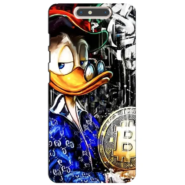 Чехол с принтом «Биткойн Скрудж» для ZTE Blade V8