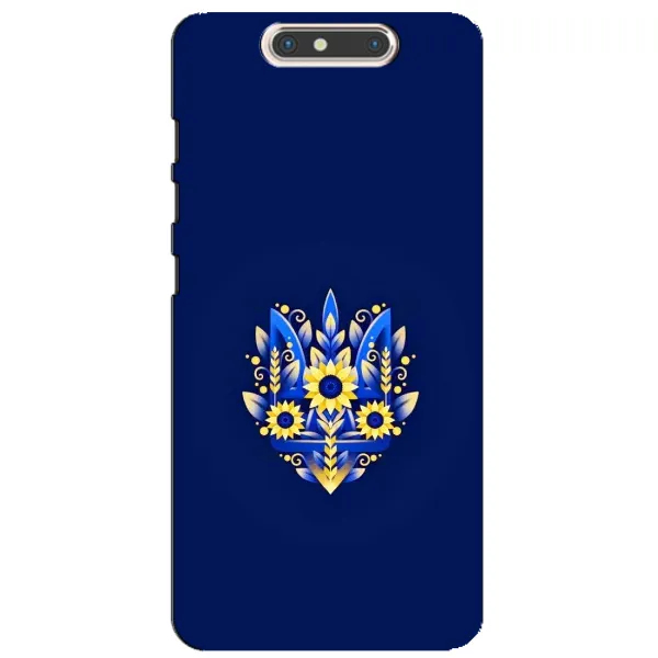 Чехол с принтом «Цветочный Герб» для ZTE Blade V8
