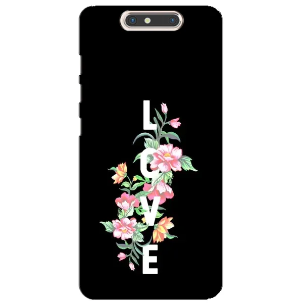 Чохол з принтом «Квіти LOVE» для ZTE Blade V8 Чохол з принтом «Квіти LOVE» для ZTE Blade V8