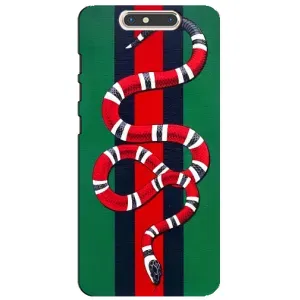 Чехлы ГУЧЧИ для ЗТЕ Блейд В8 (AlphaPrint) (Gucci змия)