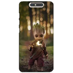 Чохол МАРВЕЛ для ЗТЕ В8 (AlphaPrint) (I am Groot)
