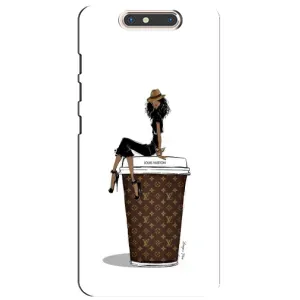 Чехлы Луи Витон для ZTE Blade V8 (AlphaPrint - LOUIS VUITTON) (кофе LOUIS VUITTON)