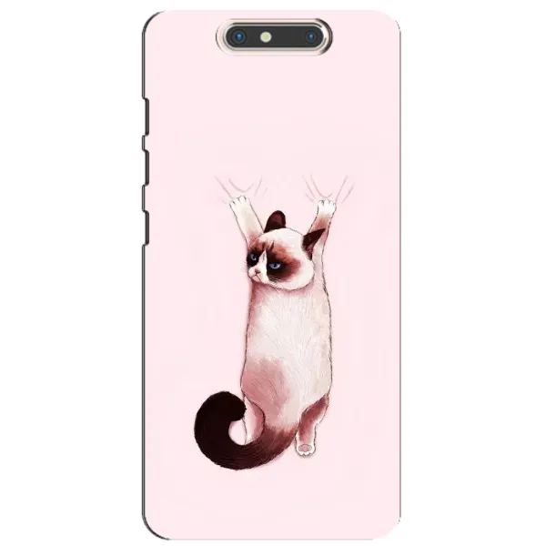 Чехол с принтом «Котик падает» для ZTE Blade V8