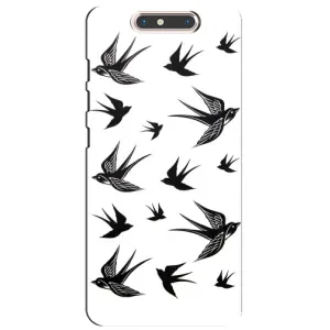 Чехол с птицами на ZTE Blade V8 (VPrint) (Ласточки)