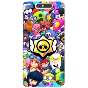 Чехол для ZTE Blade V8 Бравл Старс (VPrint) (Лого Brawl Stars)