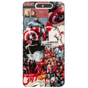 Чохол МАРВЕЛ для ЗТЕ В8 (AlphaPrint) (Марвел Комикс)