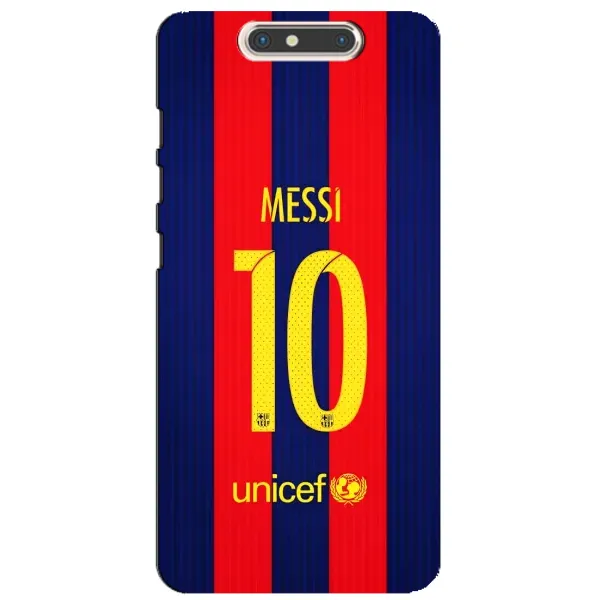 Чехол с принтом «Messi Barca 10» для ZTE Blade V8