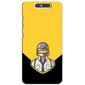 Чехол PUBG для ЗТЕ Блейд В8 (AlphaPrint) (Пабг в шлеме)