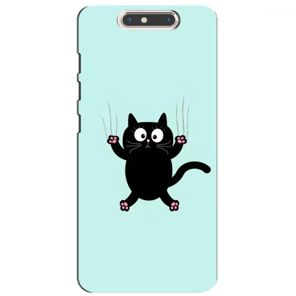 Чехол с принтом «Падающий кот» для ZTE Blade V8