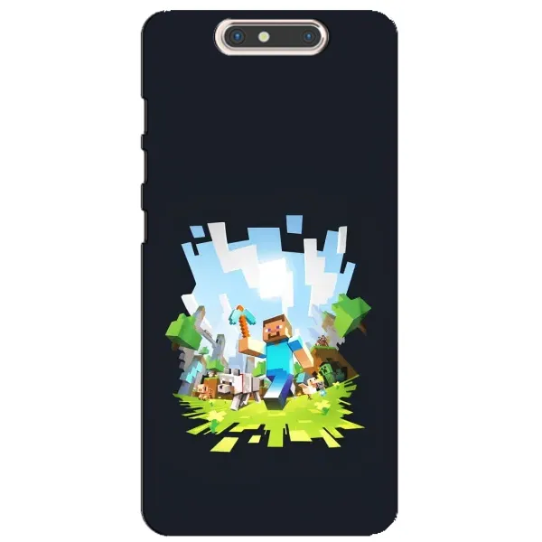 Чохол з принтом «персонажі Minecraft» для ZTE Blade V8
